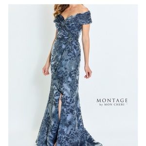 Montage by Mon Cheri M524 - Ruched Off Shoulder Formal Gown